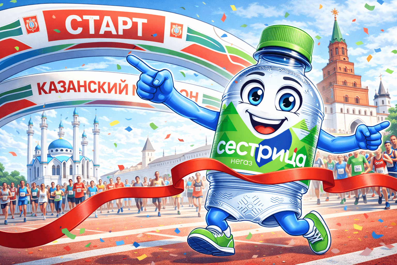 картинка поста “Сестрица” — водный партнер “Казанского марафона” 2026
