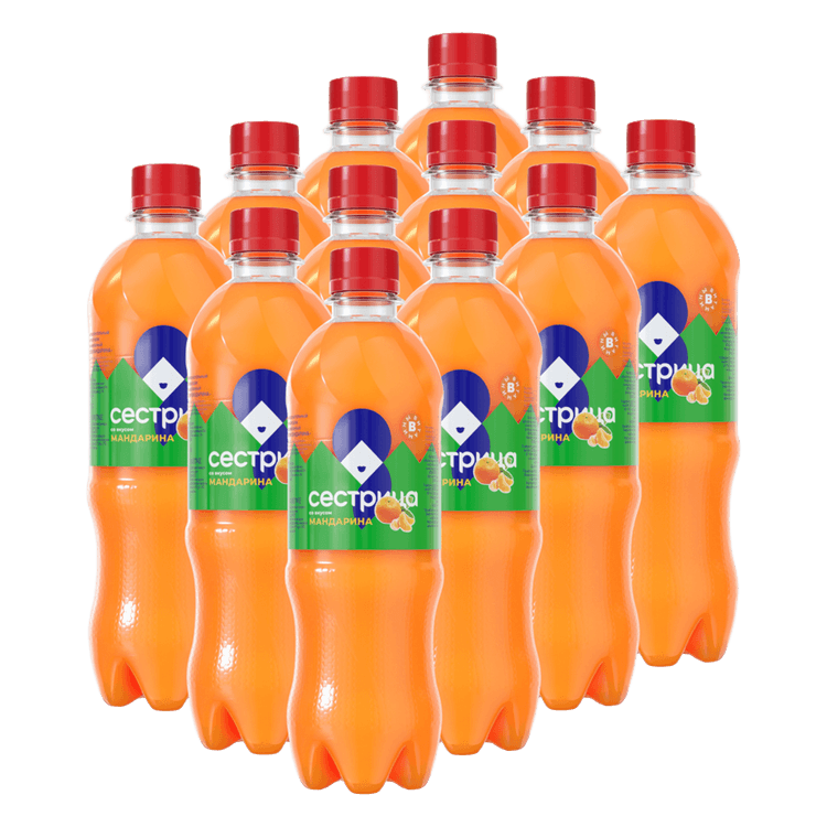 Напиток газированный "Мандарин" 0.5л
